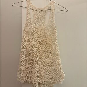 Crochet tank overlay M/L